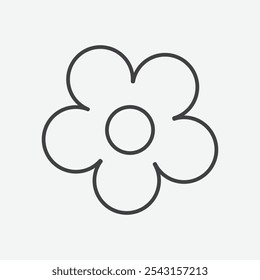 Flower icon set. vector illustration.