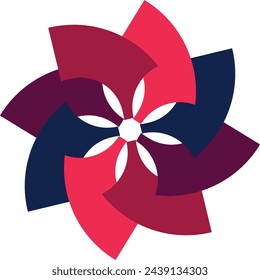 Conjunto de iconos de flores vectorizadas
