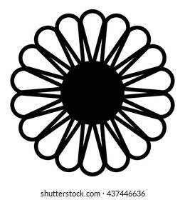 Flower icon sign