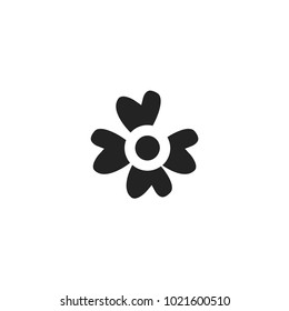 flower icon. sign design