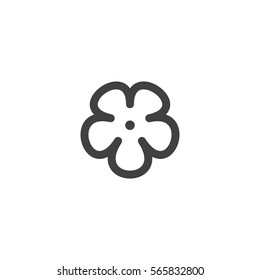 flower icon. sign design