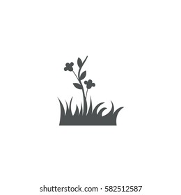 flower icon. sign design
