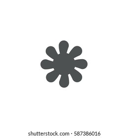 flower icon. sign design