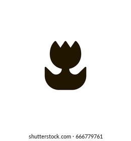 flower icon. sign design