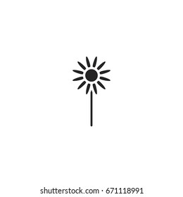 flower icon. sign design