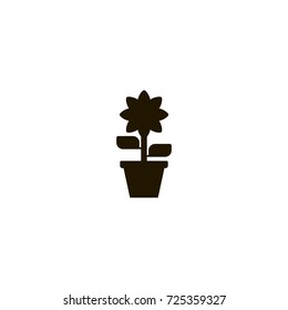 flower icon. sign design