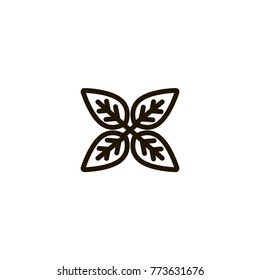 flower icon. sign design
