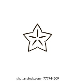 flower icon. sign design