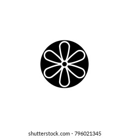 flower icon. sign design