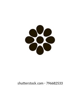 flower icon. sign design