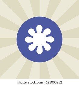 flower icon. sign design. background