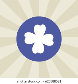 flower icon. sign design. background