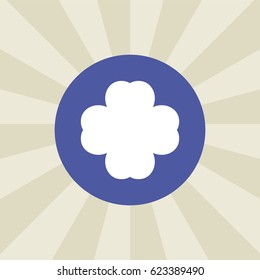 flower icon. sign design. background