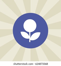 flower icon. sign design. background