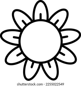 flower icon. sign design. Flower icon design concept, editable stroke