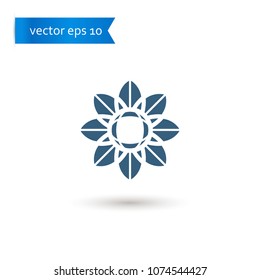 flower. flower icon. sign design. Vector EPS 10.