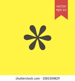 flower. flower icon. sign design. Vector EPS 10