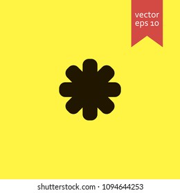 flower. flower icon. sign design. Vector EPS 10.