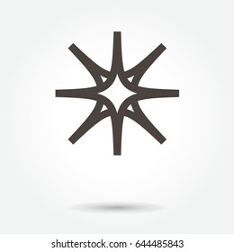 flower icon. sign design vector. illustration. on white background. logo