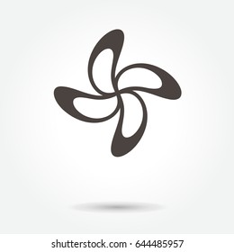 flower icon. sign design vector. illustration. on white background. logo