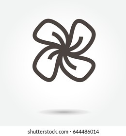 flower icon. sign design vector. illustration. on white background. logo