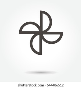 flower icon. sign design vector. illustration. on white background. logo