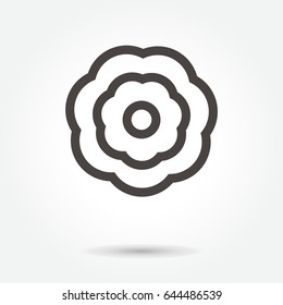 flower icon. sign design vector. illustration. on white background. logo