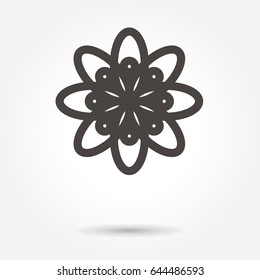flower icon. sign design vector. illustration. on white background. logo