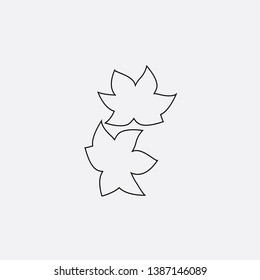 flower icon sign signifier vector