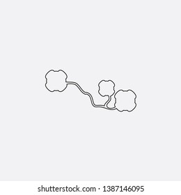 flower icon sign signifier vector