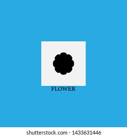 flower icon sign signifier vector