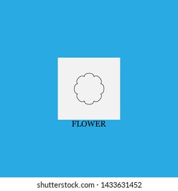 flower icon sign signifier vector