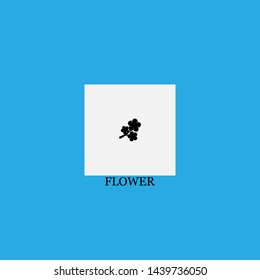 flower icon sign signifier vector