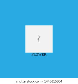 flower icon sign signifier vector