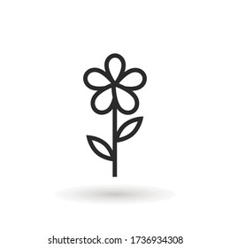 Flower Icon sign Spring symbol for your web site design, logo, app isolated on white background.