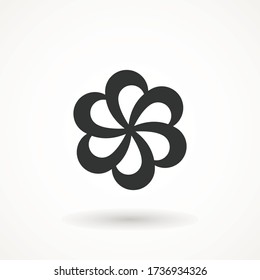 Flower Icon sign Spring symbol for your web site design, logo, app isolated on white background.