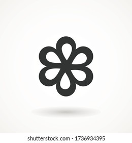 Flower Icon sign Spring symbol for your web site design, logo, app isolated on white background.