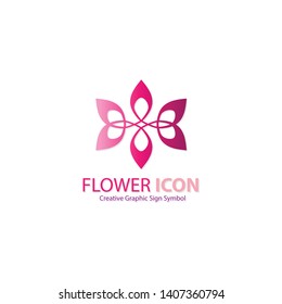 flower icon sign symbol logo graphic design
