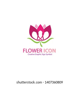 flower icon sign symbol logo graphic design