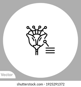 Flower icon sign vector,Symbol, logo illustration for web and mobile