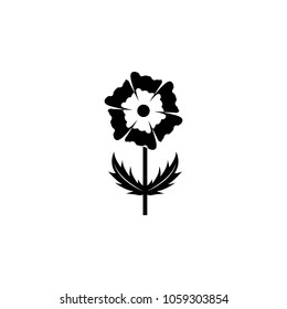 Flower icon. Simple element illustration. Flower symbol design template. Can be used for web and mobile on the white