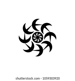 Flower icon. Simple element illustration. Flower symbol design template. Can be used for web and mobile on the white background