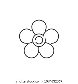 Flower icon. Simple element illustration. Flower symbol design from Ecology collection set. Can be used in web and mobile on white background