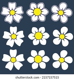 flower icon simple flat icon isolated