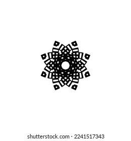 Flower icon. Simple style Flower shop poster background symbol. Flower brand logo design element. Flower t-shirt printing. Vector for sticker.