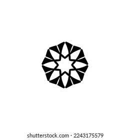 Flower icon. Simple style Flower shop poster background symbol. Flower brand logo design element. Flower t-shirt printing. Vector for sticker.