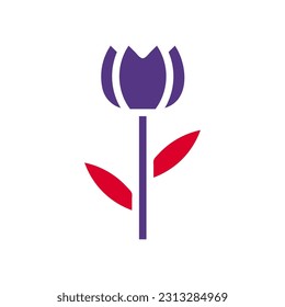 Flower icon solid red purple colour mother day illustration vector element and symbol perfect.