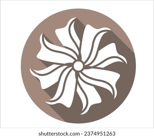 Blumensymbol für Vektorgrafik der Frühjahrszeit