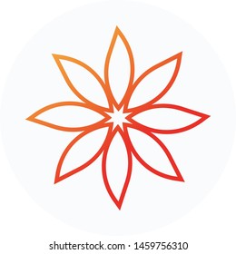 Flower icon, sunflower flat symbol vector design. Great for mobile app, web design, print materials, etc.