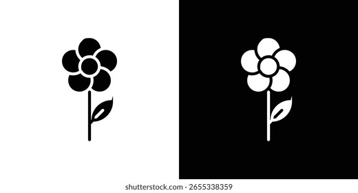 Sammlung von Blumensymbolen. Flache Vektorgrafik.